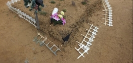 Pusztítás a Hodászi temetőben